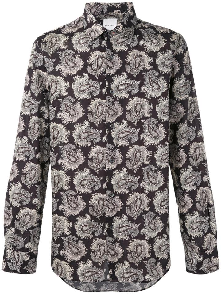 Paul Smith Paisley Print Shirt - Brown