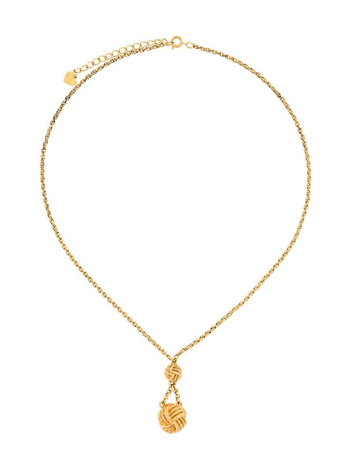 Sonia Rykiel Vintage Knot Pendant Necklace