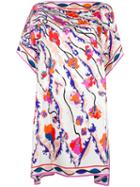 Emilio Pucci Floral Print Tunic, Women's, Size: 42, Silk
