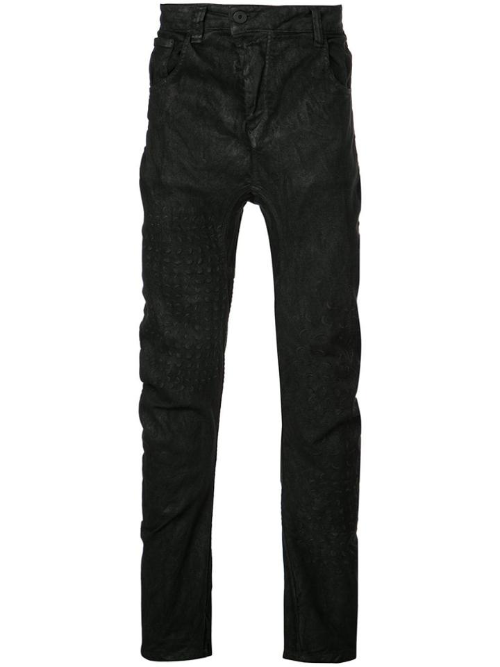 Greg Lauren Crinkle Style Jeans - Black