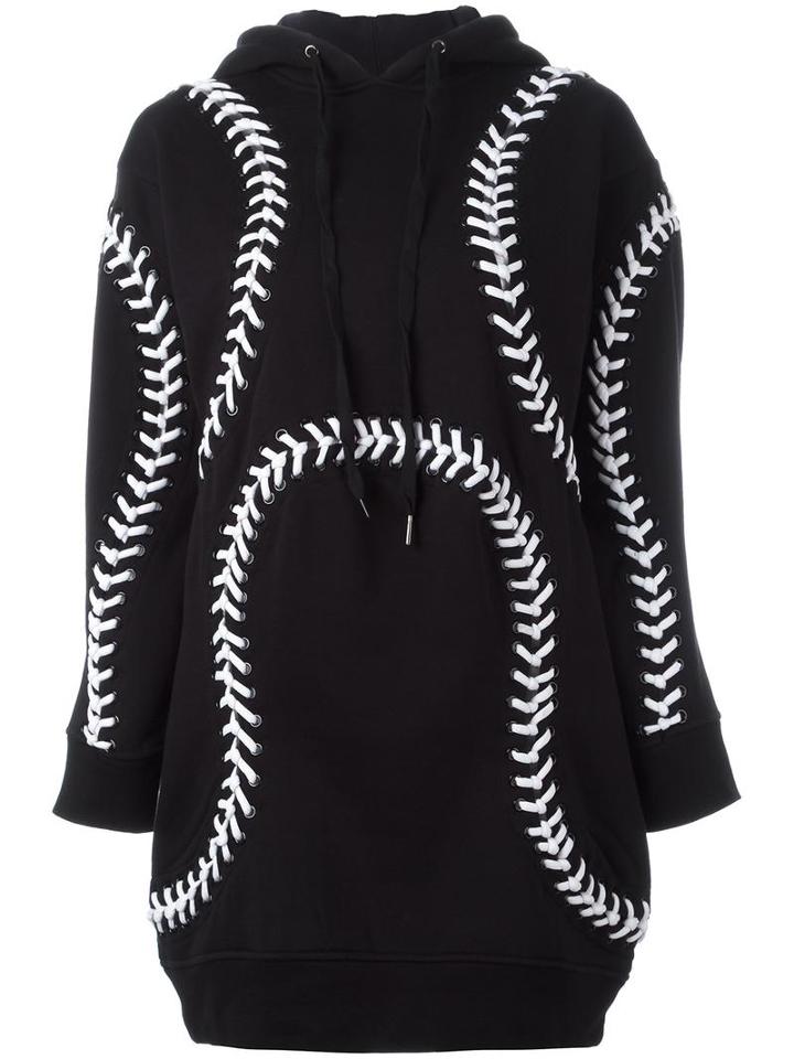 Ktz 'baseball Hoodie' Dress, Women's, Size: Xs, Black, Cotton