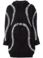 Ktz 'baseball Hoodie' Dress, Women's, Size: Xs, Black, Cotton