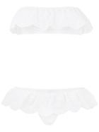 Zimmermann - Meridian Frill Bikini Set - Women - Polyamide/spandex/elastane - 3, White, Polyamide/spandex/elastane