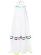 Mira Mikati Tie Shoulder Maxi Dress - White