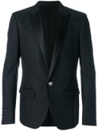 Balmain Satin Trim Dinner Jacket - Blue