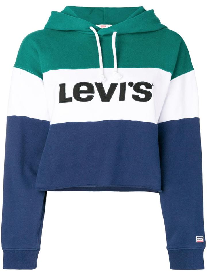 Levi's Tri-stripe Logo Print Hoodie - Green