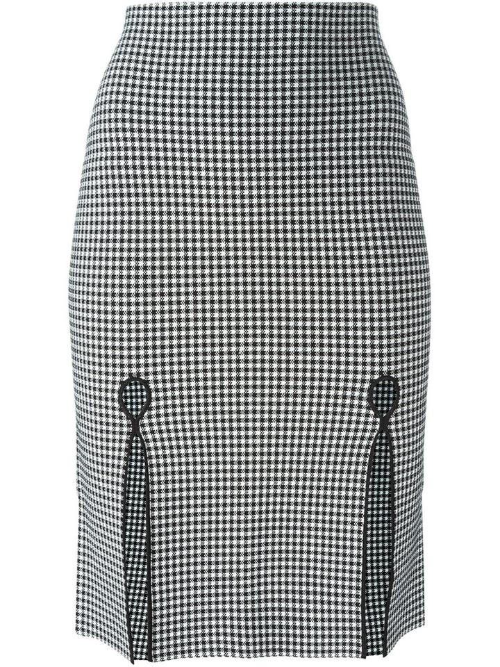 Alexander Wang Fitted Gingham Pencil Skirt