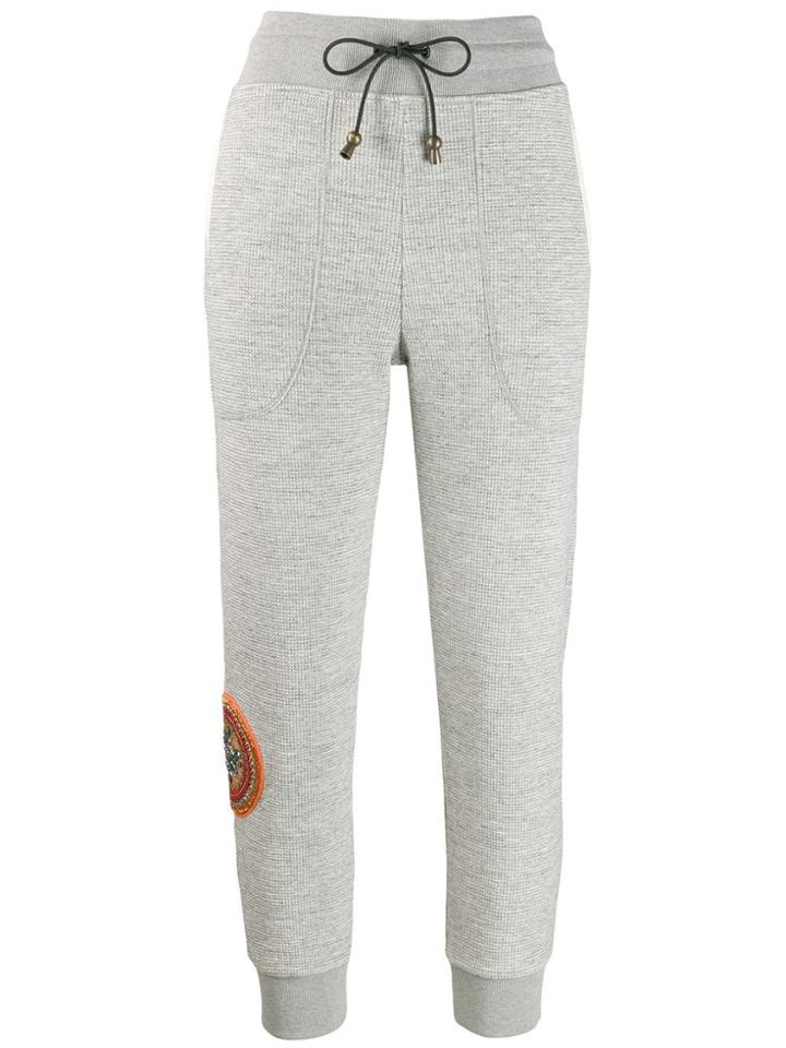Mr & Mrs Italy Embroidered Sweatpants - Grey