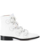 Givenchy Elegant Studs Ankle Boots - White