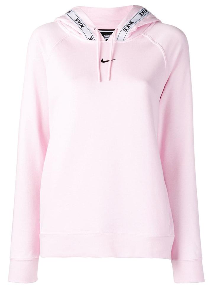Nike Logo Foam Hoodie - Pink