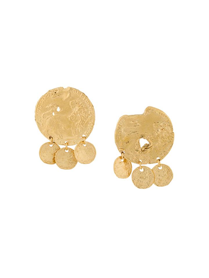 Alighieri Embellished Drop Earrings - Metallic
