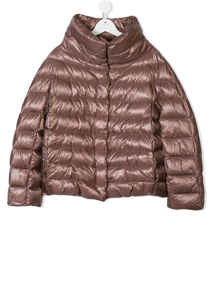 Herno Kids Teen Padded Jacket - Brown