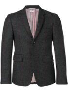 Thom Browne Herringbone Overcheck Tweed Sport Coat - Grey
