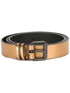 Ann Demeulemeester Slim 'cube' Belt, Women's, Size: Small, Grey, Leather