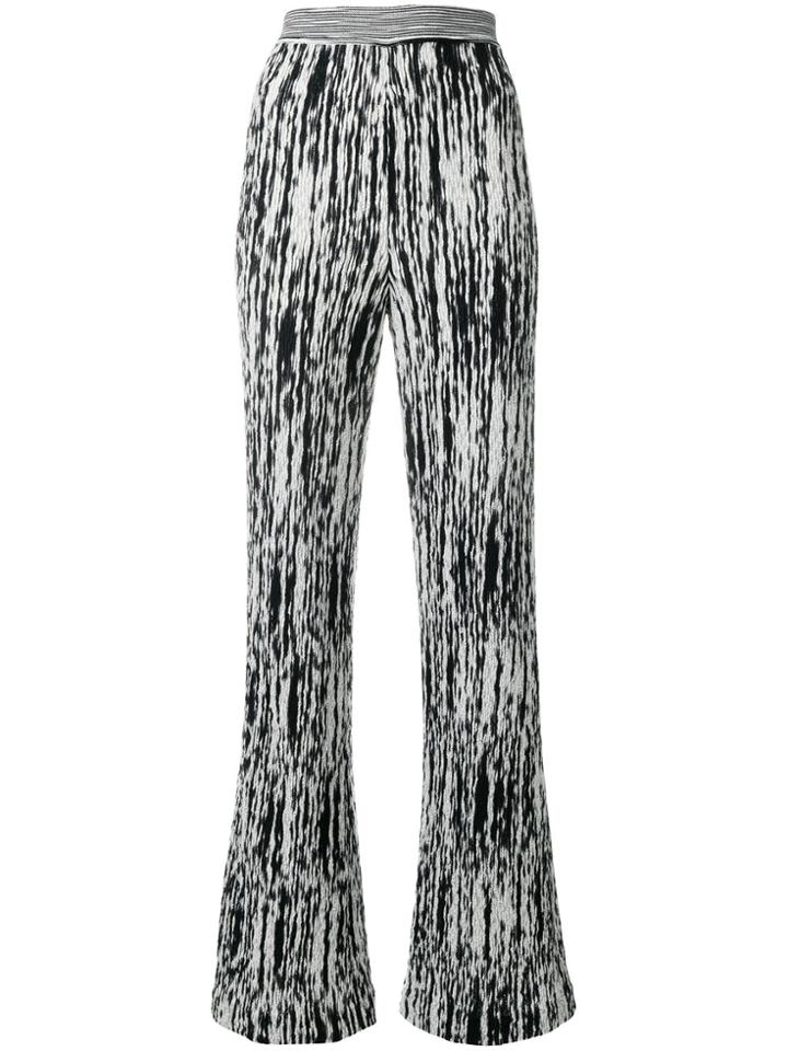 Missoni Patterned Flared Trousers - White