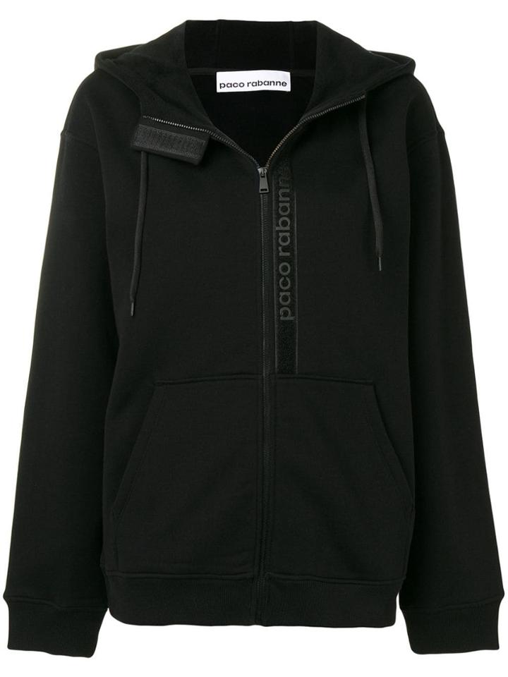 Paco Rabanne Hooded Sports Jacket - Black