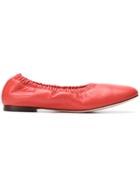 Stuart Weitzman Gina Ballerina Shoes - Red