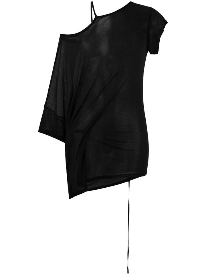 Ann Demeulemeester - Asymmetric Top - Women - Modal - 36, Women's, Black, Modal