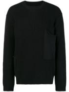 Rta Front Pockets Sweater - Black