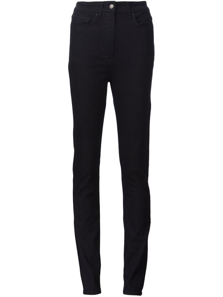 Tomas Maier High Waisted Jeans, Women's, Size: 25, Black, Cotton/spandex/elastane