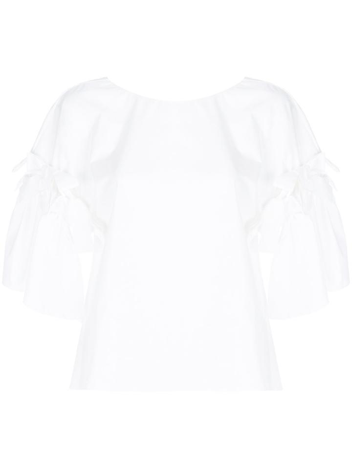 Fendi Bow Detailed Blouse - White