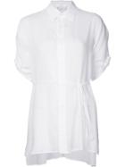Yohji Yamamoto High Low Hem Shirt, Women's, Size: 1, White, Tencel