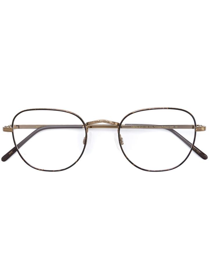 Moscot - 'kibits' Glasses - Unisex - Metal (other) - 51, Brown, Metal (other)