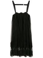 À La Garçonne Pleated Mini Dress - Black