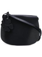 Danielapi Flower Tag Crossbody Bag, Women's, Black, Leather