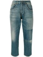 6397 Light-wash Cropped Jeans - Blue