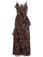 Jill Jill Stuart Ruffled Midi Dress - Black