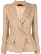Alexandre Vauthier Double Breasted Blazer - Nude & Neutrals