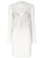 Stella Mccartney Embellished High Neck Mini Dress - Nude & Neutrals