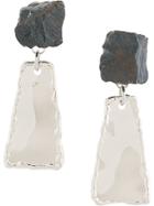 Proenza Schouler Stone Drop Earrings - Black