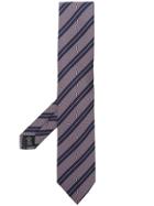 Ermenegildo Zegna Striped Pattern Tie - Pink