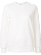 Cityshop Side Zip Detail Sweatshirt, Women's, Size: 38, White, Nylon/polyurethane/tencel