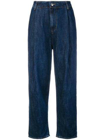 Caban Romantic High-waisted Wide Leg Jeans - Blue