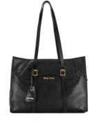 Miu Miu Buckled Tote Bag - Black
