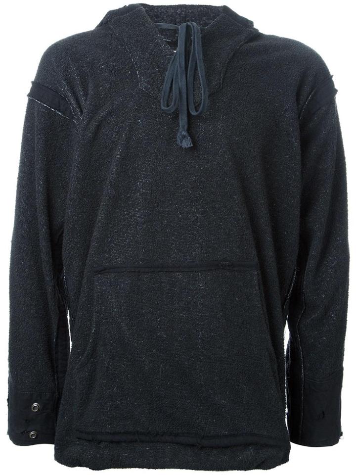 Greg Lauren 'tent' Hoodie - Grey