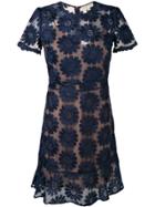 Michael Michael Kors Floral Pattern Short Dress - Blue