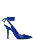 Attico Slingback Strap Pumps - Blue