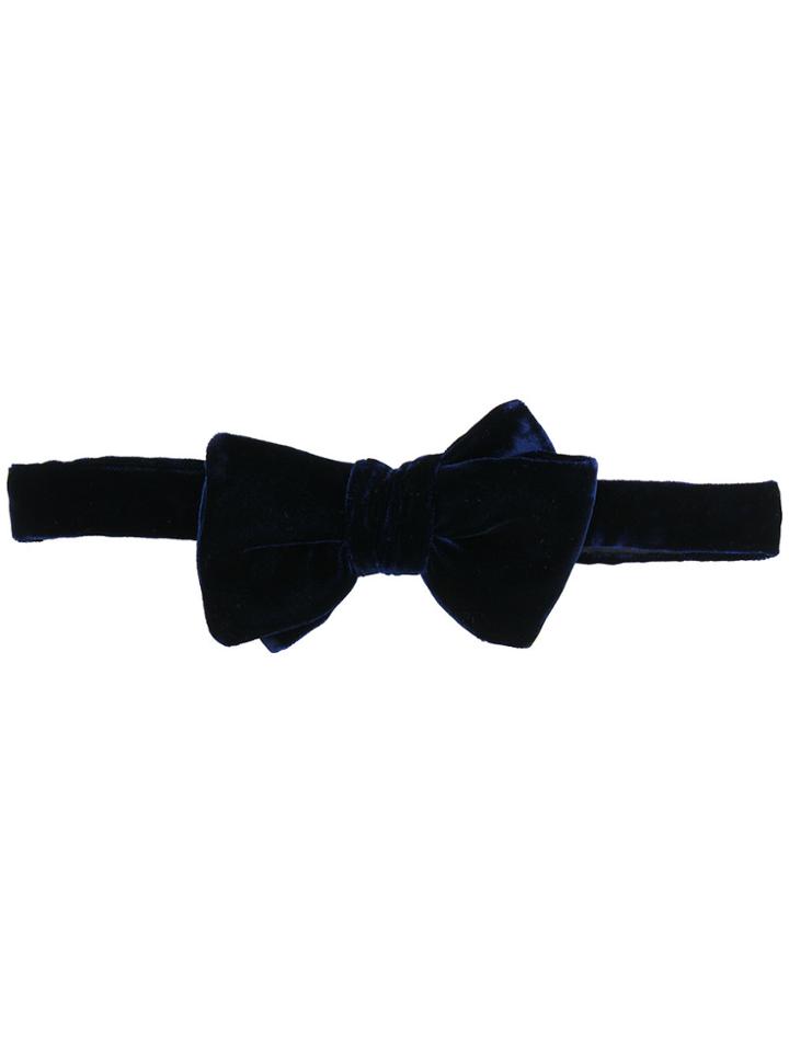 Tom Ford Velvet Bow Tie - Blue