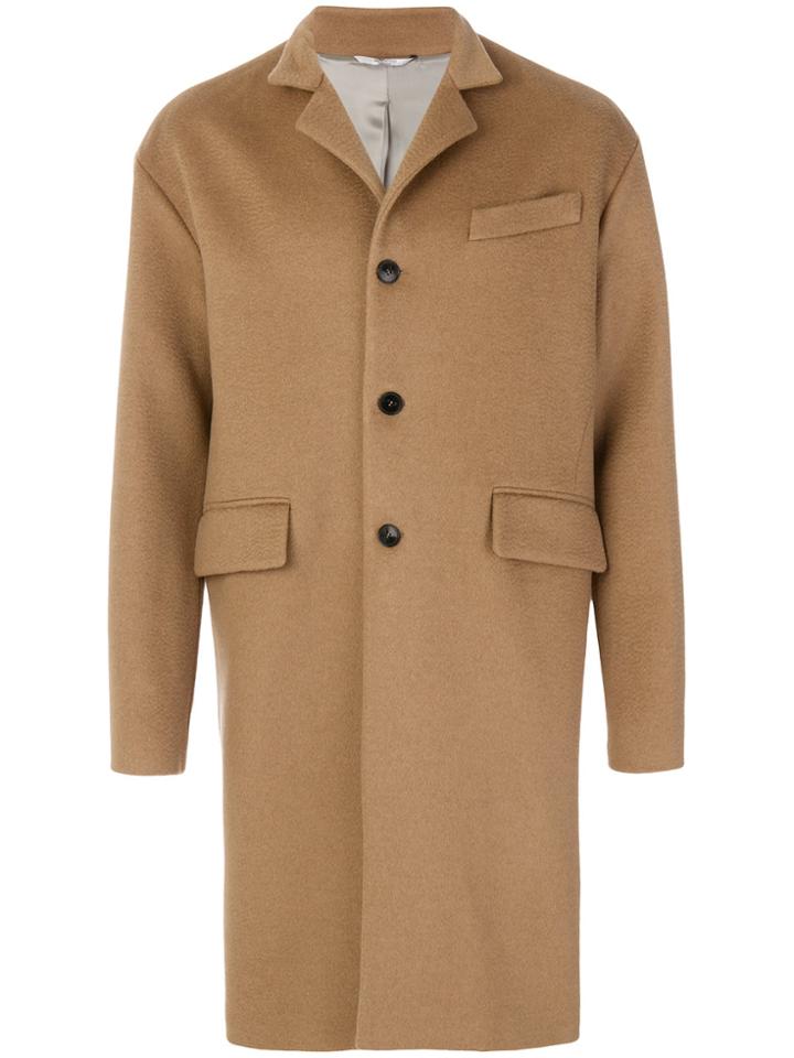 Valentino Single Breasted Coat - Nude & Neutrals