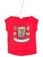 Little Marc Jacobs Popcorn Print T-shirt, Girl's, Size: 8 Yrs, Red