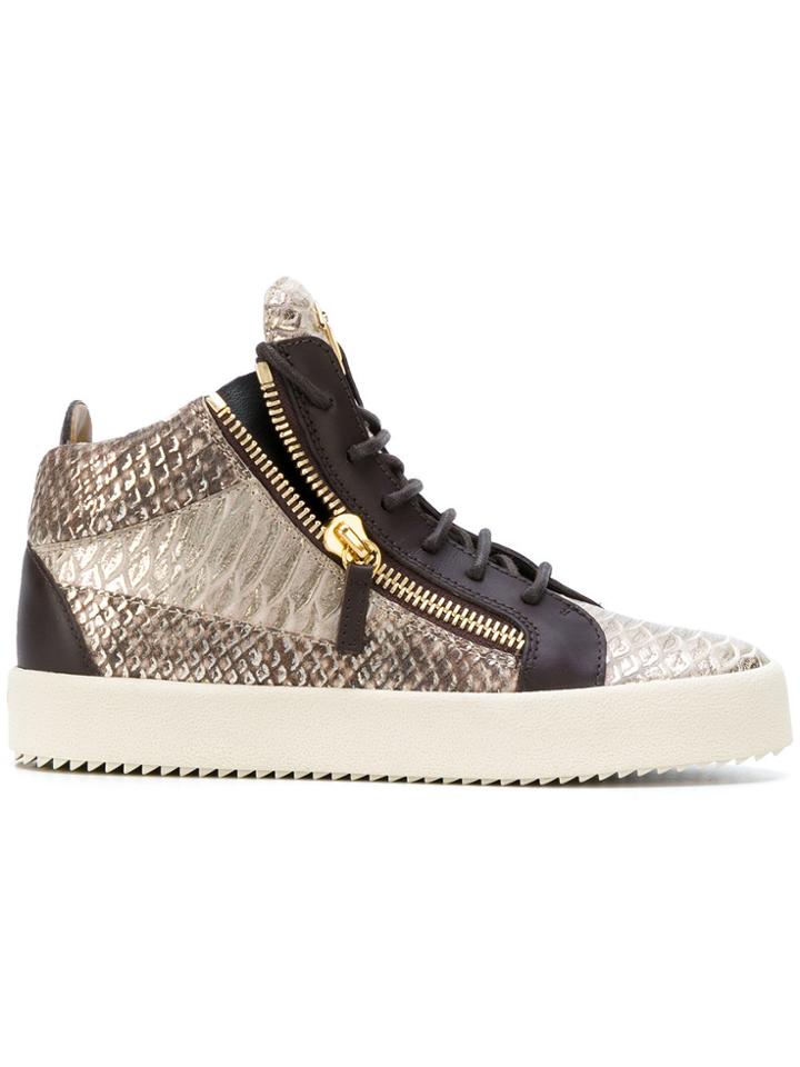 Giuseppe Zanotti Design Kriss Hi-top Sneakers - Brown