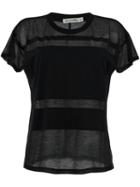 Rag & Bone /jean Sheer T-shirt, Women's, Size: Medium, Black, Polyester/cotton