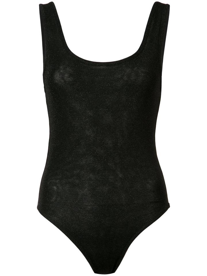 Barbara Bologna - Ribbed Bodysuit - Women - Polyamide/polyester/spandex/elastane/viscose - M, Black, Polyamide/polyester/spandex/elastane/viscose