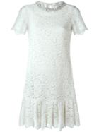 Blugirl Floral Lace Dress, Women's, Size: 44, Nude/neutrals, Cotton/polyamide/polyester