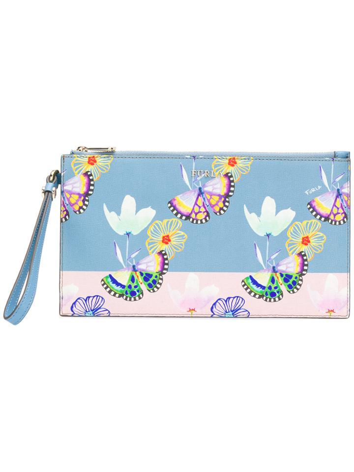 Furla Babylon Clutch Bag - Blue
