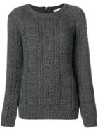 Red Valentino Bow Knit Jumper - Grey